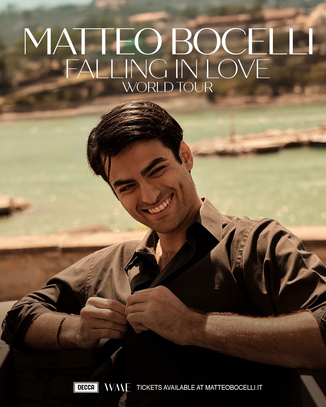 Matteo Bocelli Falling In Love World Tour Poster 2026